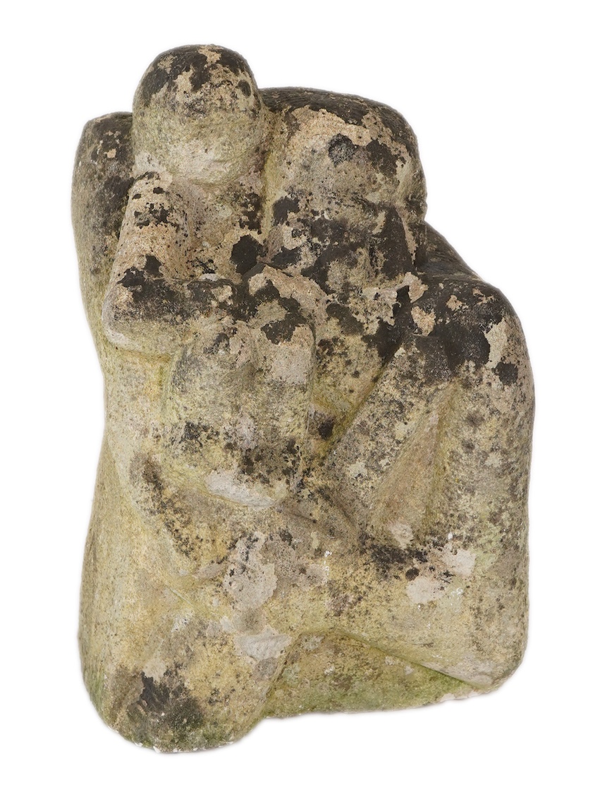 Manner of Ditching School: A limestone Madonna and child group